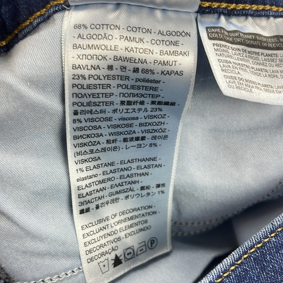 Levi's 311 Shaping Skinny Maui Views Dark Wash Wash Jeans. Size 29 - Picture 12 of 13